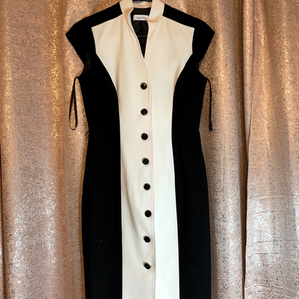 Calvin Klein formal button down dress